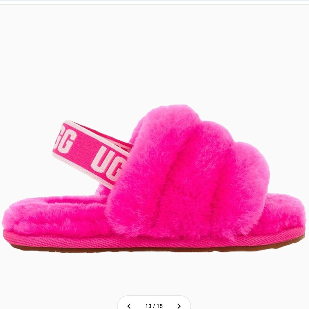UGG Fluff Yeah (Toddler)- Rock Rose (Hot Pink)